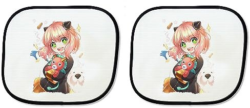 Parasol Doble ania Spy Family Serie Anime Kawaii Cute Linda sunshield Coche