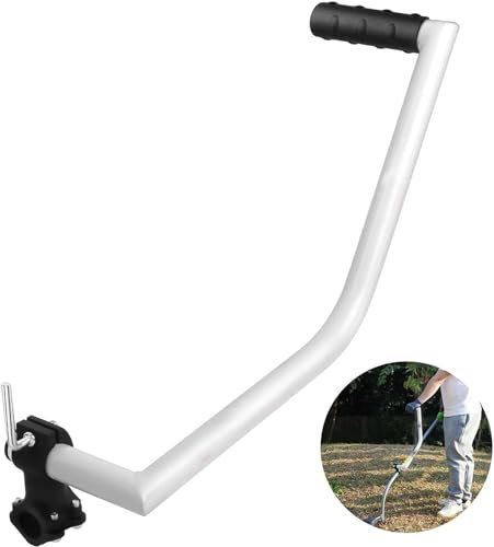 XJKH Ergonomischer Rasentrimmer-Griff – Darwins Griffverlängerungsset für Unkrautfresser, Premium-Aluminium-Griff mit Halterungsclip – ideal für Rasenpflege und Landschaftsbau