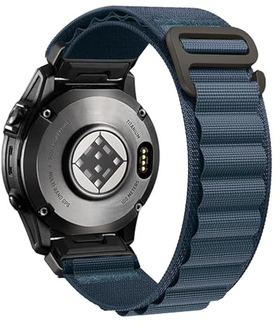20mm Quickfit Armband für Garmin Fenix 8 43mm, Fenix 7S, Fenix 6S/6S Pro | für epix Pro Gen 2 42mm, Descent Mk3i 43mm, Weiches, Atmungsaktives Nylon Armband, Edelstahl G-Haken, Verstellbares Armband