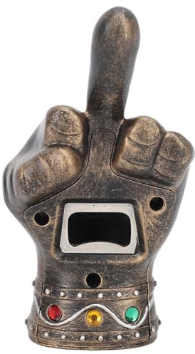 Bieröffner, Mittelfinger-Form, Bieröffner, Tragbarer Flaschenöffner, Coole Heimdekoration Für Männer, Ehemann, Vater, Opa, Freund(Gold)