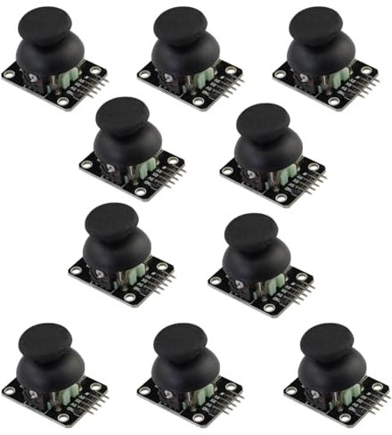 Heevhas 10 pezzi Joystick del gioco Game Controllore Modulo sensore Doppio asse JoyStick Modulo breakout per PS2 per Arduino