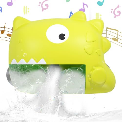 Doahurry Dinosaurier Badespielzeug, Badewannenspielzeug, Badespielzeug Baby ab 1 Jahr, Baby Kinder Badewannenspielzeug ab 1 2 3 4 5 6 Jahr, Badewanne Spielzeug, Badespielzeug Seifenblasenmaschine