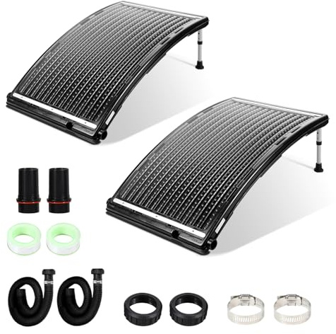 Gimisgu Solar Poolheizung 113 x 69 x 35 cm Sonnenkollektor Pool 32-40mm Anschluss Solarkollektor für Ihren Swimmingpool zum Erwärmen des Wasser, Solarheizung, Pool-Solarheizung (2 Sets)