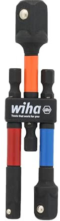 Wiha 70488 Steckschlüsseladapter, farbcodiert, 3 Stück