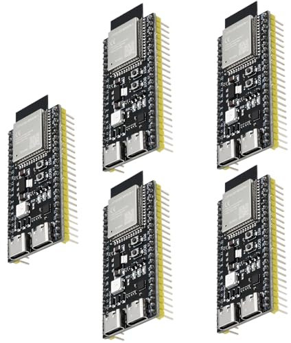 ESP32-S3 1-N16R8 Modul, QIQIAZI ESP32-N16R8 Entwicklungsboard mit WiFi, Bluetooth 5.0, für ESP32 S3 USB C, Kompatibel mit Arduino(5PCS)