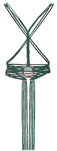 keland Wikinger Troll Cross Belt Mittelalter Hexen Seil Gürtel für Damen (Grün)