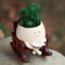 yiilead Pot de fleurs avec motif smiley pour intérieur et extérieur, chaise à bascule unique, pot de fleurs pour plantes grasses, idée cadeau pour la fête des mères et Noël
