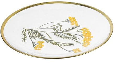 ABOOFAN Piatto in Dipinto A Mano Squisito Con Accenti Dorati Versatile Servizio Da Tavola Per Insalata E Dessert