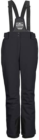 killtec Damen Skihose/Funktionshose mit abnehmbaren Trägern, Kantenschutz und Schneefang KSW 249 WMN SKI PNTS_ERIELLE, schwarz, 40, 43428-000