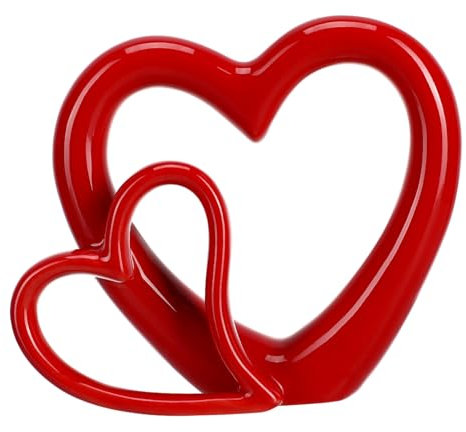 HOMOCONO Romantische Hochzeits Herzfigur Tisch Mittelstück Dekorative Basteldekoration Für Hochzeit Jubiläum Oder Personalisiertes Für Das Wohnzimmer Perfekte Deko Für