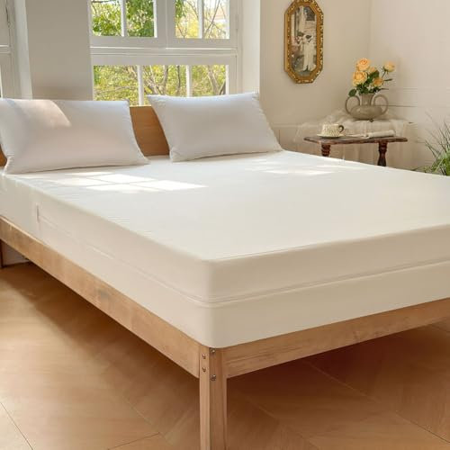 Milbenbezug Matratzen 180x200x20, Allergiker Matratzenbezug 180x200cm, Anti Milben Matratzenbezug, Encasing mit Reißverschluss, Encasing matratzenbezug
