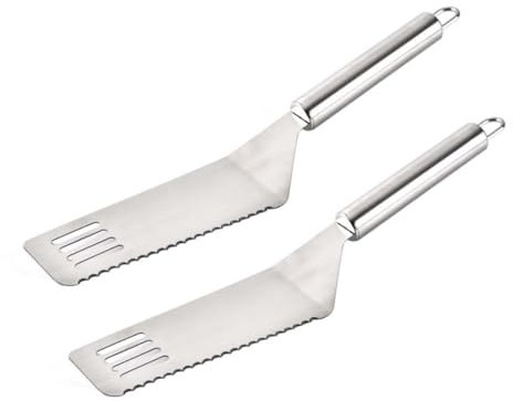 IMIKEYA 2stücke Edelstahl Pizzaschaufel Backschaufel Mit Aufhängeloch Für Einfache Aufbewahrung Und Ergonomisches Design Für Bequemes Schneiden