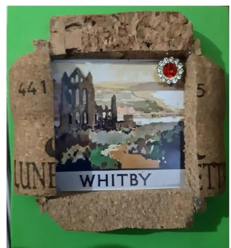 Whitby England fridge magnet handmade travel holidays city Souvenir Fridge Magnet 6x7 Cm APPROX
