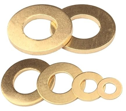 Befestigungsscheiben 2/50/100 Stück runde Messing-Unterlegscheibe, Bronze, flaches Blech, Kissen, Paste, Dichtungen, Unterlegscheibe, Dichtungsring, M2, M2,5, M3, M4, M5, M6, M8, M10, M12, M14, M16(