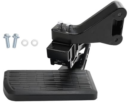 Artudatech Fit for Ram Bumper Step Retractable für 2009-2018 Ram 1500, 2010-2018 Ram 2500/3500 - Stahltür, Nicht Rutschfester Schritt, 300 Pfund Lastzulassung, Schwarze Farbe, 75306-01A