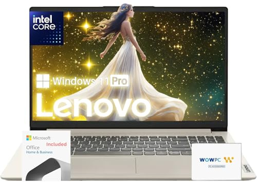 Lenovo Premium Series 15 Laptop | Latest Model | 36GB RAM | 1.1TB Storage (640GB SSD+512GB External)| 1 Year Office 365 w/ 1TB Cloud | Intel Core | 15.6 | Win 11 Pro |w/WOWPC Bundle