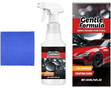 Recubrimiento Cerámico Automotriz, 414ml Recubrimiento Nano para Pintura de Coche, Pulidor De Pintura Automotriz, para Moto, Camión, SUV, RV, Sedán, Renovación, Reparación, Brillo Acabado