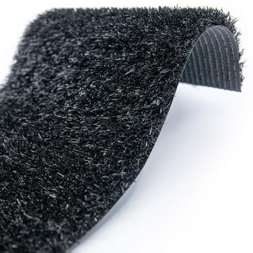 Decoweb Gazon Artificiel classé feu - Noir - 22 mm - Rouleau de 2m x 3.00m