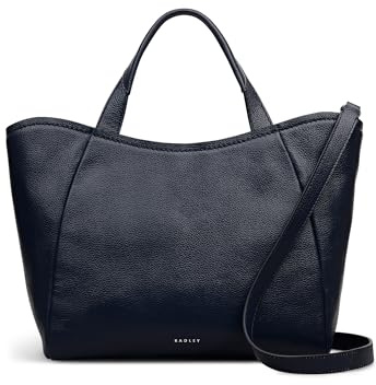 RADLEY London Muswell Lane Damen-Ledergriff, mittelgroß, Reißverschluss oben, ink, Medium (38cm W x 12cm L x 24cm H)