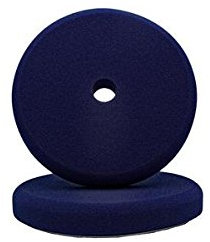 Nanolex Profi Polierschwamm Polier Pad mit Loch, DA 150x25, Soft, Dunkelblau x2