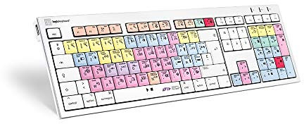 LogicKeyboard LKB-PT-CWMU-FR Tastatur, Avid Pro Tools ALBA FR, Mac Weiß/Bunt