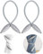 FUJIE Cortina Hebillas de Europa Cuerda Abrazaderas Coinas Sujetar Cortinas Clips Cortina Decora la Habitación Set de 2 - Plata Gris