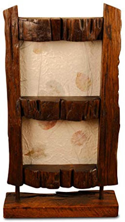 Kinaree Teak Bilderrahmen - 1er Standbilderrahmen - Fotoaufsteller Massivholz 10x15cm