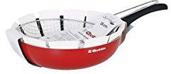 Quttin Freidora 26Cm C Infin 105428 Sartén con Cesta, Rojo, 26 cm, Plastic, Multicolor