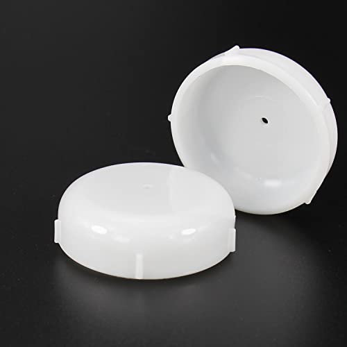 36 Pack of 1.5 Wrought Iron Patio Furniture,Outdoor Furniture Seating Glides Caps, Floor Protectors Plastic Inserts Feet Cups for Table and Chair Leg White