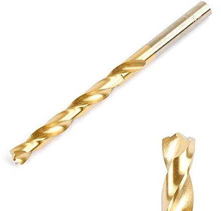 JCB TurboJet 7 Point HSS Drill Bit 8 x 117 mm - TiN (Titanium Nitride) hard ceramic coating - HSS grade 4341-3 Year Standard Warranty
