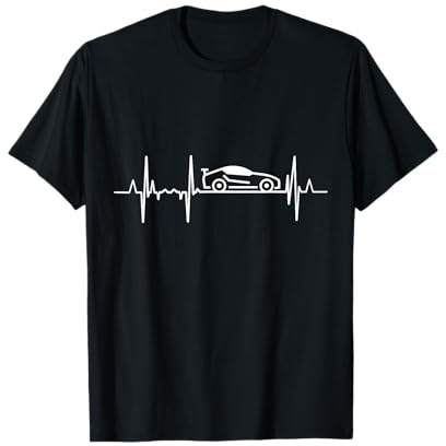 Auto Tuning Herzschlag Sportwagen Liebhaber T-Shirt