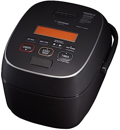 Zojirushi NW-JEC10BA Pressure Induction Heating (IH) Rice Cooker & Warmer, 5.5-Cup, Made in Japan