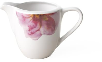 Villeroy & Boch - Rose Garden Milchkännchen, 280ml, Premium Porzellan, weiß/rosa