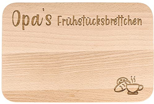 Spruchreif · Frühstücksbrettchen mit Gravur für den Opa · Brotzeitbrett mit Gravur · Geschenk für Großeltern · Geschenkidee für Opa