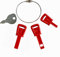 Universal Schneefräse Schlüssel-Set (4 Stück/mit Ring) kompatibel mit PowerMore Troy-Bilt Craftsman Briggs & Stratton Craftsman Tecumseh Snow King