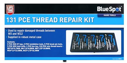 Blue Spot Tools 22310 131 PCE Thread Repair Kit