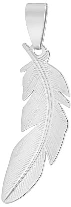 JC JEWELLER CARAT Anhänger aus 925 Silber rhodinient (Feder)