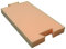 Lemos Home Schaumstoffplatte für Bierbank. (2er Set Schaumstoff (45x25 cm), Natur)