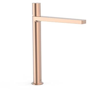 TRES 21180302OPM PROJECT-TRES Grifo Monomando XXL Par Lavabo Oro Rosa Mate