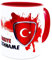 Türkei Turkey Tasse mit Namen personalisiert Tükiye Wappen Flagge Fahnen türkische Produkte 2025 Spruch Becher Geschenk Türken Mann Frau Geburtstag kupası kupa hediyesi doğum günü Keramik 330 ml