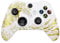 eXtremeRate Cover Frontale per Xbox Series X S Controller Model 1914,Scocca Custodia Copertura Ricambio per Xbox Series X S Joystick,Senza Controller-Grande Onda d'Oro Bianca
