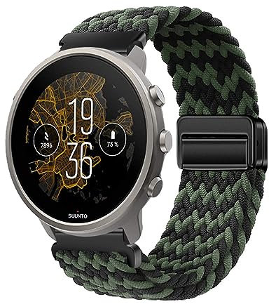 Nylon Armband Kompatibel mit Suunto 9 Baro/Spartan Sport,Sport Elastisches Nylon Stoff Ersatzband für Suunto 9 Baro/Spartan Sport Band und Magnet Schnalle für Suunto 9 Baro (8)
