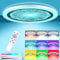 MILFECH 24W LED Deckenleuchte Dimmbar mit Fernbedienung, LED Deckenlampe Flach 6 RGB Farbwechsel 3200LM IP54 Rund für Schlafzimmer Kinderzimmer Küche Wohnzimmer, 3000K-6000K