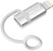 BOUTOP [Apple MFi Zertifiziert 36W USB C auf Lightning Adapter für Schnelles Laden und Datenübertragung,mit Anti-Verlust-Seil für iPhone 14 13 Pro Max,iPad Air 4/Mini 5,iPod-Silber