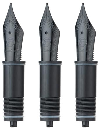 Asvine 3 PCS Fountain Pen Black Nib #6 Fine Nib V169, P20, P30 and V126