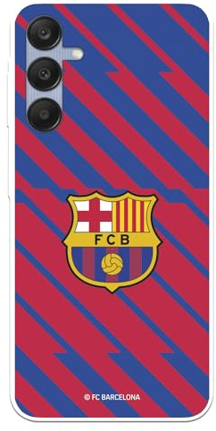 Schutzhülle für Samsung Galaxy A25 5G FC Barcelona BarÇa Schutzschild transparent Schutz für Ihr Handy. Flexible Silikonhülle mit offizieller Lizenz von FC Barcelona