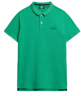 Superdry Herren Destroyed Polohemd Retro-Grün XXL