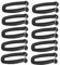 harayaa 10x Gurthaken Gurtband Schlüsselanhänger Haken Clip Gurtband Verbindungsclips Gurtbandschnalle Brückenschnalle für Rucksackgurt, 5CM