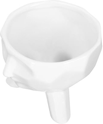 VANZACK Pot de Fleurs en Forme de Visage Blanc Pot de Fleur Interieur intérieur Vase Plantes succulentes Pot de Plantation décorer céramique Blanche