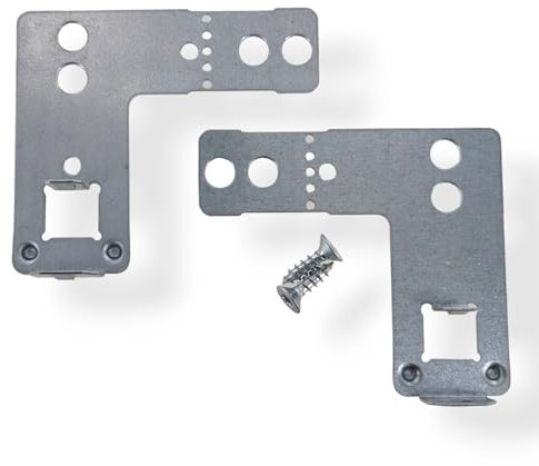 DL-pro Gehäuse-Befestigungssatz für Bosch Siemens 622456 00622456 Montagewinkel rechts/links für Spülmaschine wie iQ100 iQ500 iQ500 iQ700 Extraklasse Maxx Logixx Serie 2 Serie 4 Serie 6 SilencePlus…